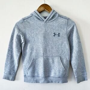 Under Armour Light Gray Pullover Hoodie Size Youth XS (5) EUC